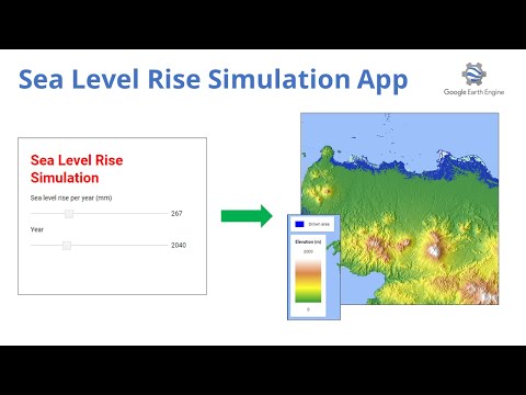 Create a Simple Sea Level Rise Simulation Application in Google Earth Engine