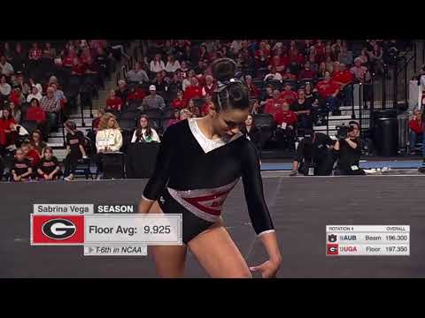 Sabrina Vega Floor Georgia vs Auburn 2020 9.950