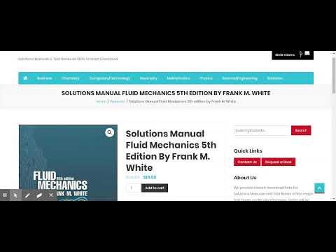Solutions Manual Fluid Mechanics 5th edition by Frank M  White