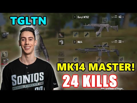 Soniqs TGLTN - 24 KILLS - MK14 MASTER! +Beryl M762 - SOLO - PUBG