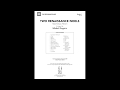 Two Renaissance Noels - arr. Mekel Rogers