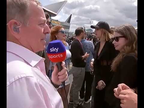 Martin Brundle & Cara Delevingne controversy during 2023 British gp grid walk