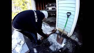 How to easily remove snow and ice from driveway