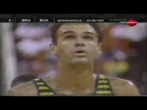 Oscar Schmidt (46pts) vs USA | Final Pan Americano de Basquete 1987