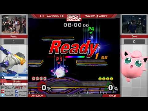 CFL Smackdown 130 Melee - Krudo (Sheik) vs Envy (Puff) - Winners Quarters
