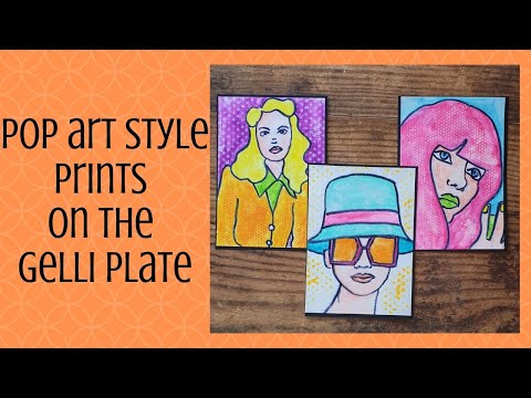 Pop Art Style Prints on the Gelli® Printing Plate