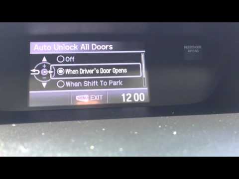 How to change your personal settings on 2012-2016 Honda CR-V