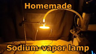 Homemade sodium-vapor lamp LPS (first attempt)