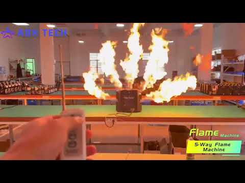Flame Machine DMX Stage Fire Machine 5-head flame Machine 5-way flame machine 5-FINGER FLAMES #flame