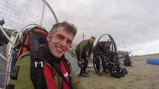 Paramotoring down to Mounts Bay for an ice cream, then flying the coast back home.