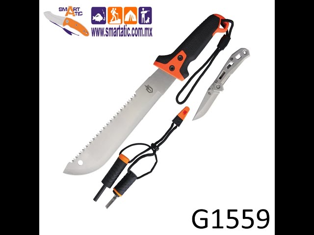 Vídeo relacionado con Gerber Navaja de bolsillo con cordón, LST Mini, hoja de acero inoxidable 440A Wharncliffe, escamas del mango de nylon reforzado con fibra de vidrio, longitud de la hoja: 4,8 cm, negro, 1074528