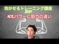 効かせるトレーニング講座 2021 No3 筋力とパワーの違い