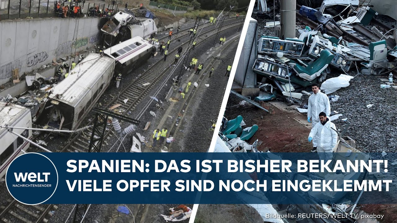 KATASTROPHE IN SPANIEN: 39 Tote und über 100 Verletzte nach Zugunglück | Das ist bisher bekannt