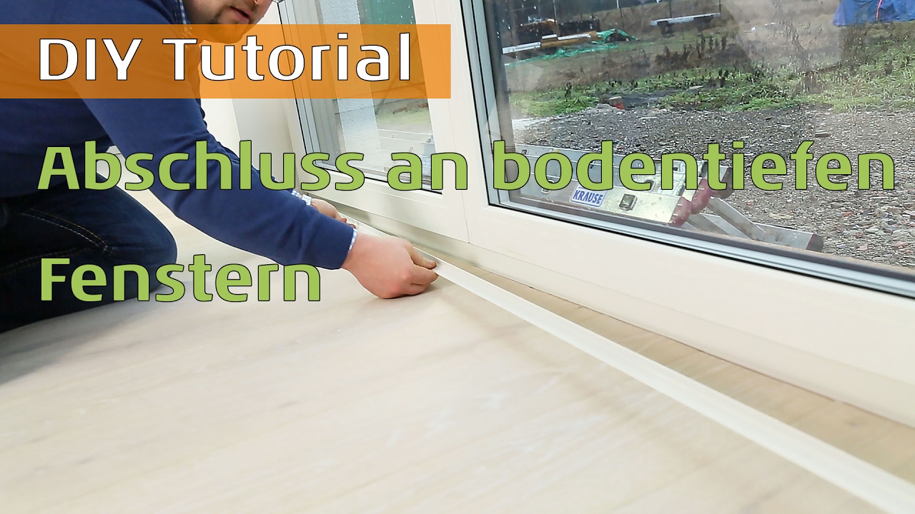 Finishing on floor-to-ceiling windows - finishing profiles