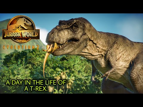 A day in the life of a T-Rex - Jurassic World Evolution 2.