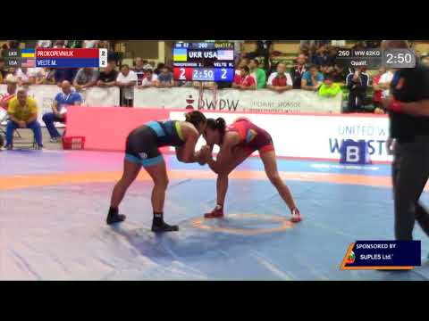 Qual. WW - 62 kg: I. PROKOPEVNIUK (UKR) v. M. VELTE (USA)