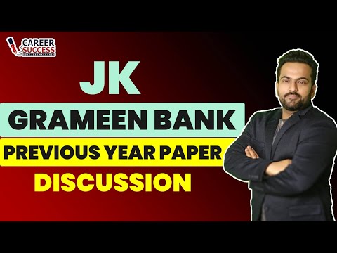 Jk Grameen Bank Previous Year Paper 2022 pdf || Most Important Topics