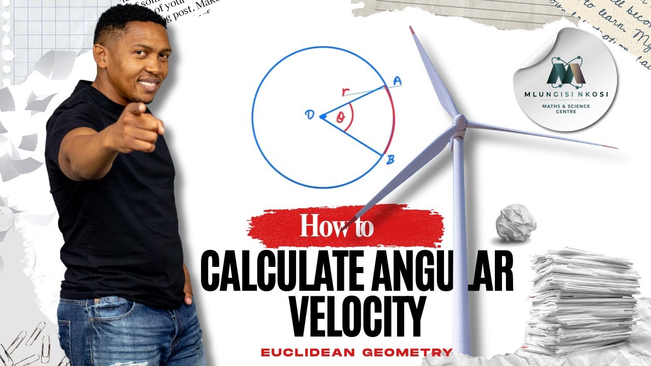 How to Calculate Angular Velocity - Convert rev/min into rev/sec | Grade 11 Math
