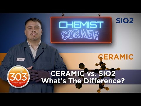 Part of a video titled Ceramic vs. Si02: What's the Difference? | Chemist Corner