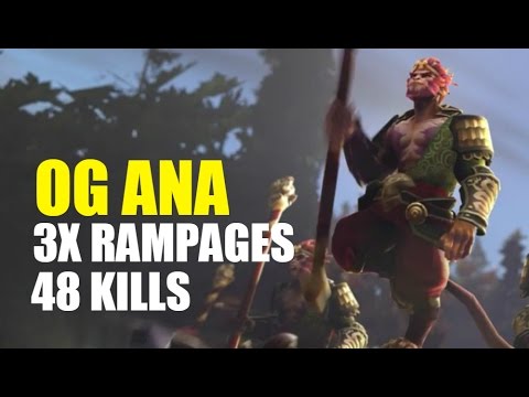 Crazy Monkey - 3x Rampages 48 Kills OG.ANA - Epic Gameplay | Dota 2