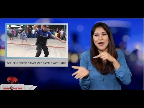 Police officer dance off battle with kids (ASL - 6.7.19)