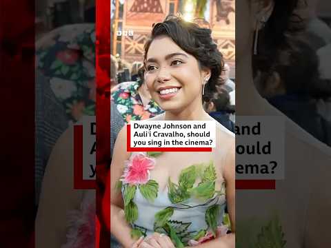 Video | Should you sing in the cinema? #Moana2 #AuliiCravalho #DwayneJohnson #BBCNews