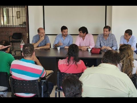 Ministro De los Ríos en Parque industrial de Güemes