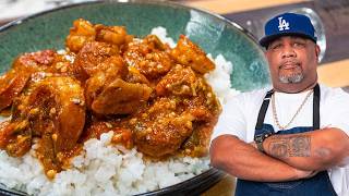 Smothered Okra with Shrimp Recipe | Old-School Southern Flavor
