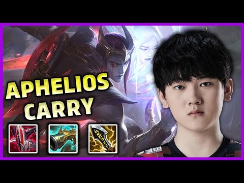 TES JackeyLove Hard Carries on Aphelios ADC | KR Solo Q Season 11 | LoL Full Game VOD