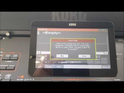 KORG PA Keyboardtipp Samples komprimieren