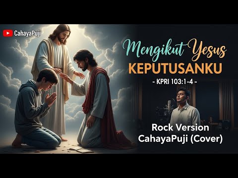 ✝️ MENGIKUT YESUS KEPUTUSANKU | Cover Versi Rock CahayaPuji (Lirik Musik Video) 🎸🔥