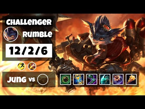 Rumble vs Jarvan IV KOREAN Challenger JUNGLE (12/2/6) - v11.10