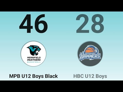Merrifield Panthers Boys u12 Black vs HBC u12 Boys Black 