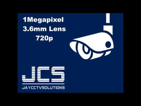 1Megapixel 720p 3.6mm camera