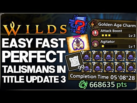 Monster Hunter Wilds - Get FAST God Talismans in Title Update 3 - New Best OP Talisman Farm Guide!