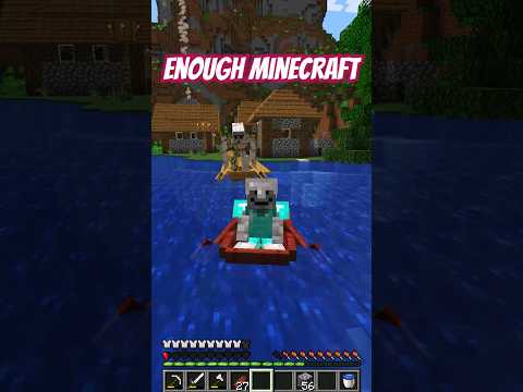 Enough MINECRAFT! 😳 #minecraft #shorts #funny ￼