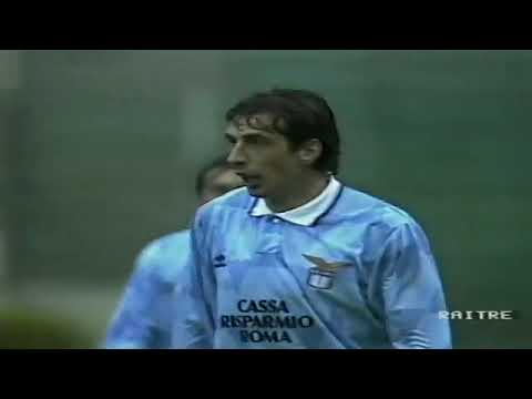 Lazio - Napoli / Serie A 1990-1991 (Ruben Sosa, Zola, Riedle, Careca)