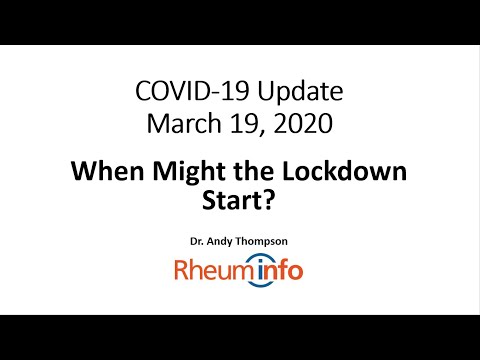 2020 03 19   COVID 19 -  When might the lock down come