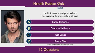 Hrithik Roshan Quiz - - English | 12 Questions | Bollywood