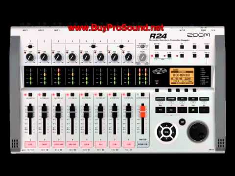 Overview of Zoom R24 Recorder, Controller, Sampler and Computer Audio Interface