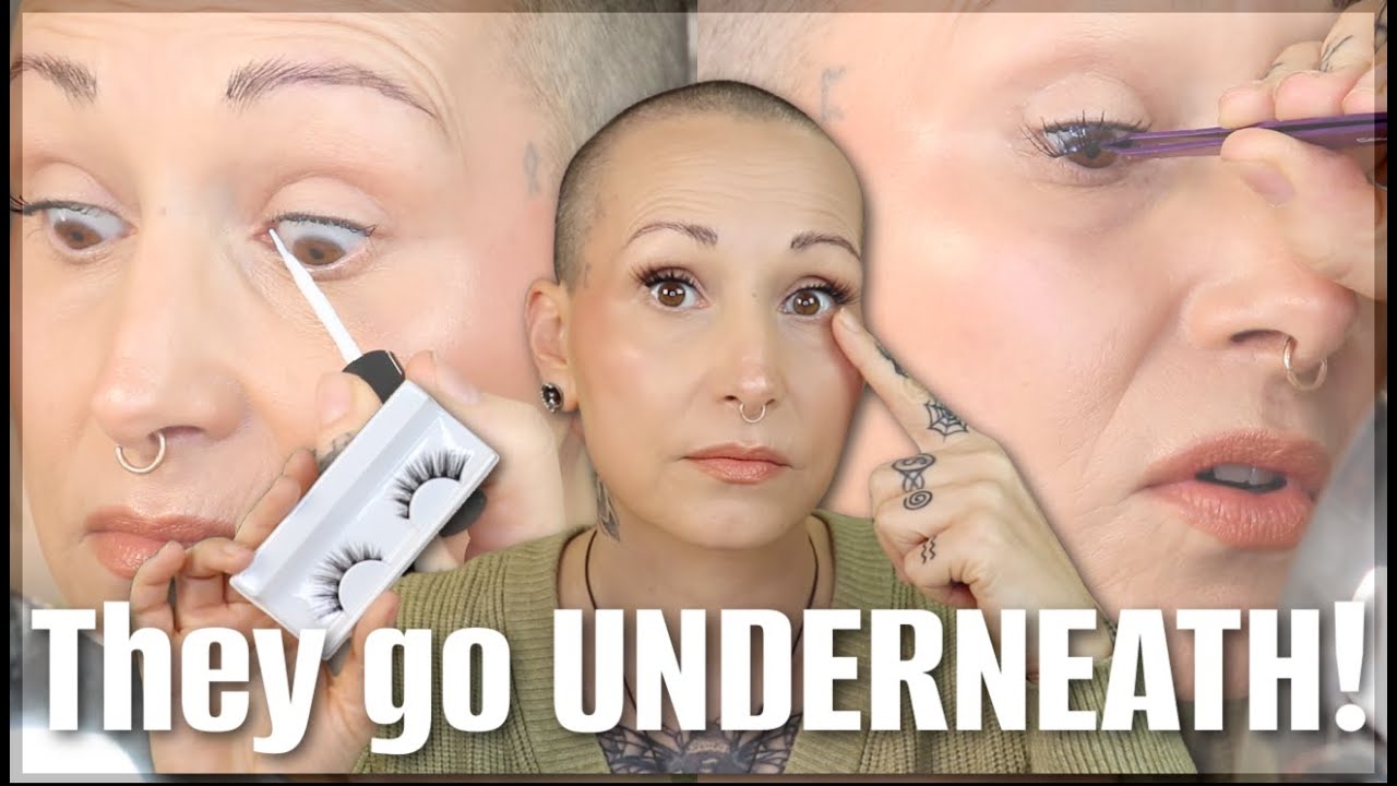 How to apply False Lashes UNDER your lashes! | FALSE LASHES HACK!