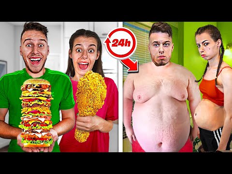 Mănânc 100,000 Calorii În 24 ORE !