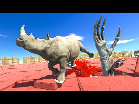 Fight in the Arena of Damn Hands - Animal Revolt Battle Simulator