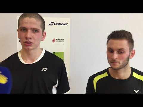 Jille and Van der Lecq are ready to play the first seeded later today