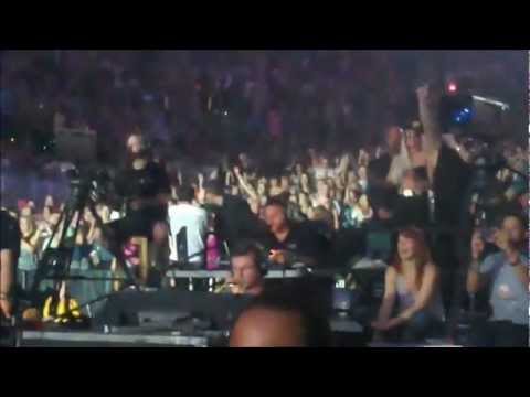 Lady Gaga at Britney Spears Concert in Atlantic City Femme Fatale Tour Aug 6 VIDEO