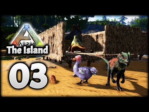 Mini Dino Pen! Dodo & Dilophasaur Taming! | Let's Play ARK Survival Evolved: The Island | Episode 3