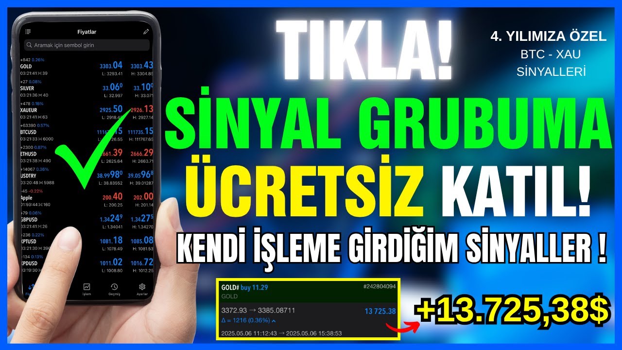 KENDİ İŞLEMLERİMİ ÜCRETSİZ PAYLAŞIYORUM! KRİPTO FOREX HESAP NASIL AÇILIR? GRUBA NASIL KATILINIR?