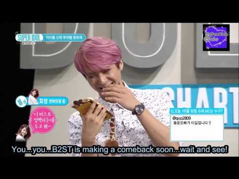 [ENGSUB] 140606 Hyosung Phone Call @ Super Idol Chart Show