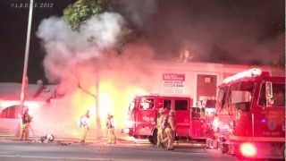 preview picture of video 'LACountyFD / South Gate Body Shop Fire'