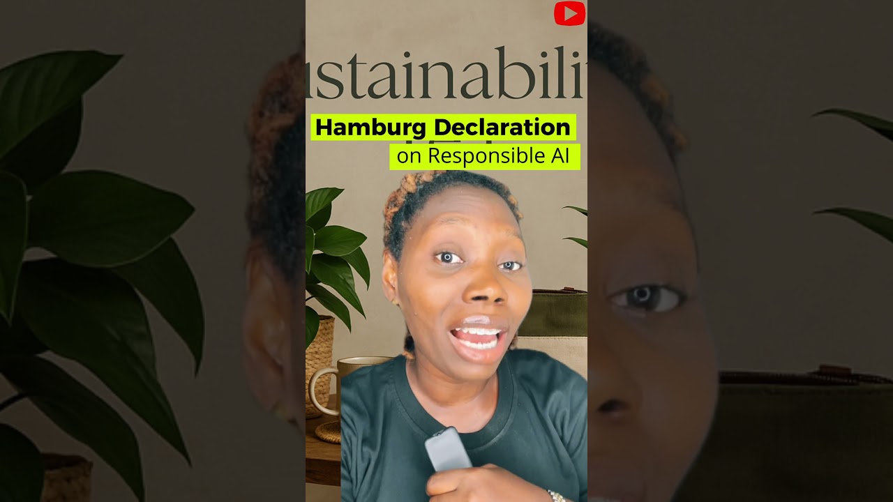 Hamburg Declaration on Responsible AI for the SDGs || Sustainability Tea Ep 03 || #fyp #shorts  #ai